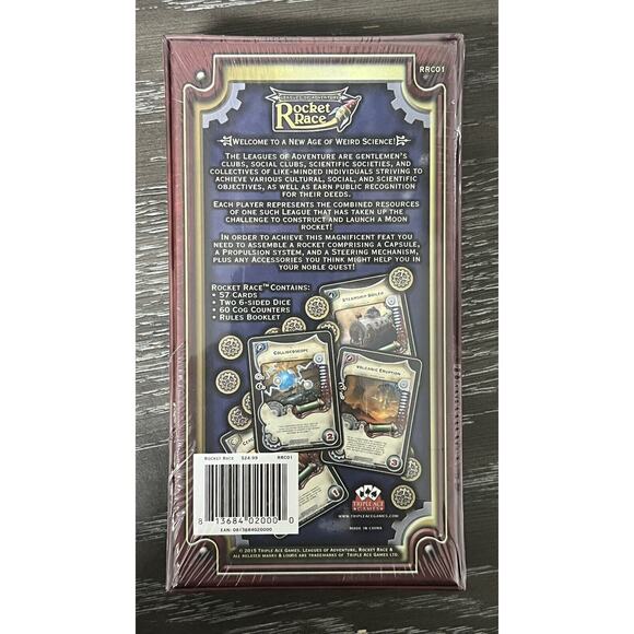 Leagues of Adventure: Rocket Race Steam Punk Card Game 2015 Triple Ace Games New - Picture 2 of 8